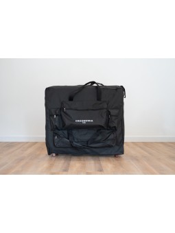 Housse de transport ergonomique, idéale pour le transport sécurisé des équipements de massage.