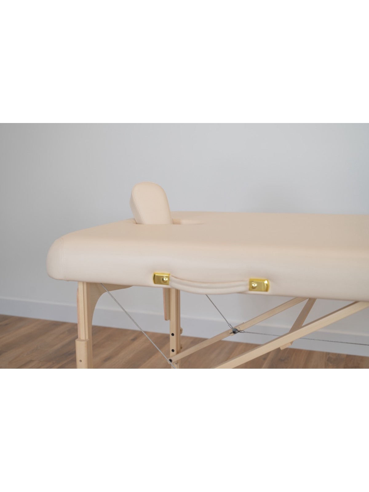 Appui-tête ajustable de la table de massage Lunian 80, conçu pour un soutien optimal.