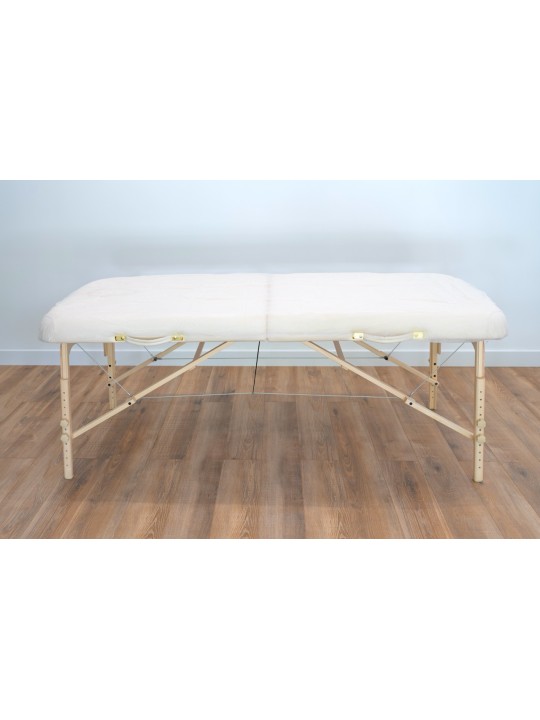 Protection de table de massage jetable, compacte et facile à utiliser, idéale pour une utilisation unique et hygiénique.