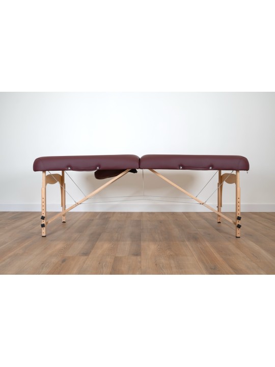 Vue complète de la Table de Massage Inner Strength 2, conçue pour offrir stabilité et confort pendant les soins.