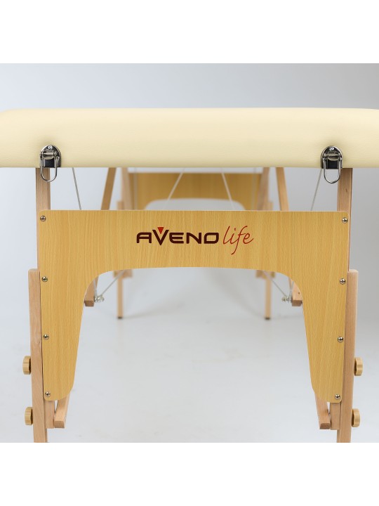 Table de massage Sofia Comfy, avec une structure en bois massif pour une stabilité et une durabilité exceptionnelles.