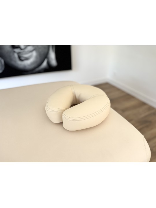 Coussin moelleux pour têtière de table de massage.