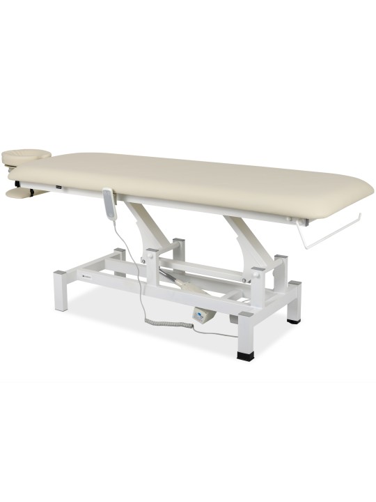 Table de massage Fortis 1 en position standard avec réglage électrique.